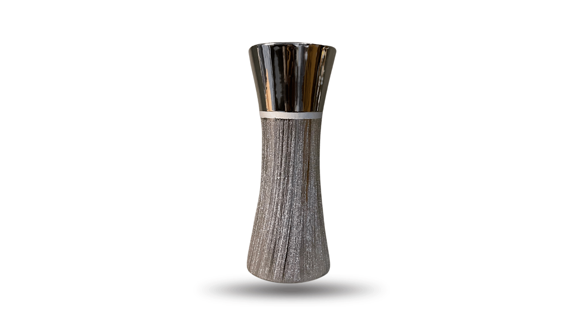 Silver Textured Vase