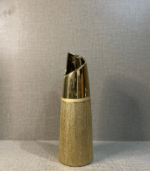 golden textured vase