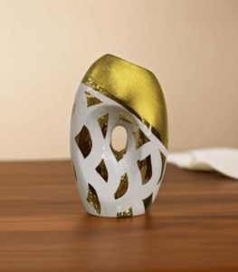Royal Lattice Vase White