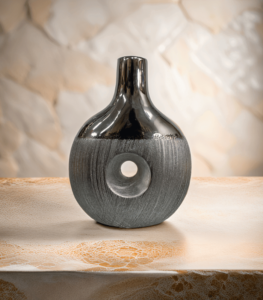 Silver Lunar Glow Vase