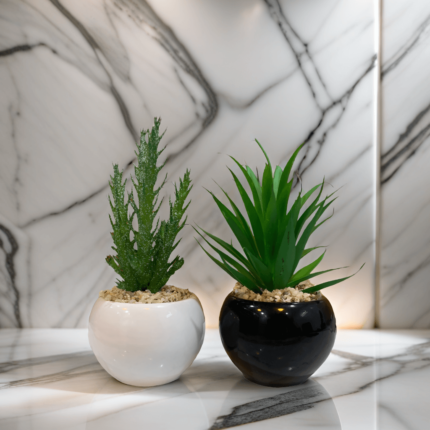Monochrome Elegance Planters